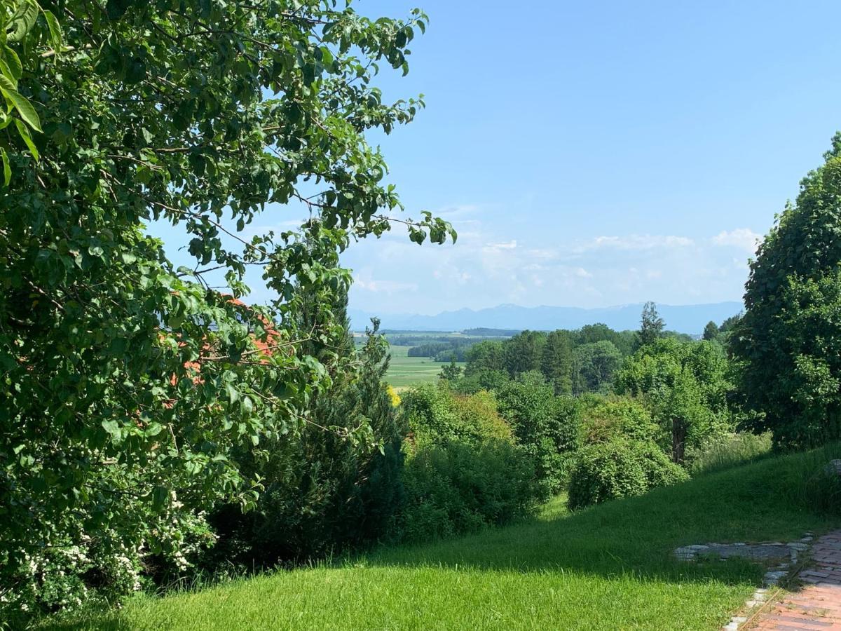 Alpenblick Nahe Muenchen Mit Outdoor Whirlpool - 21 Min Von Muenchen Mit Zug Assling Buitenkant foto